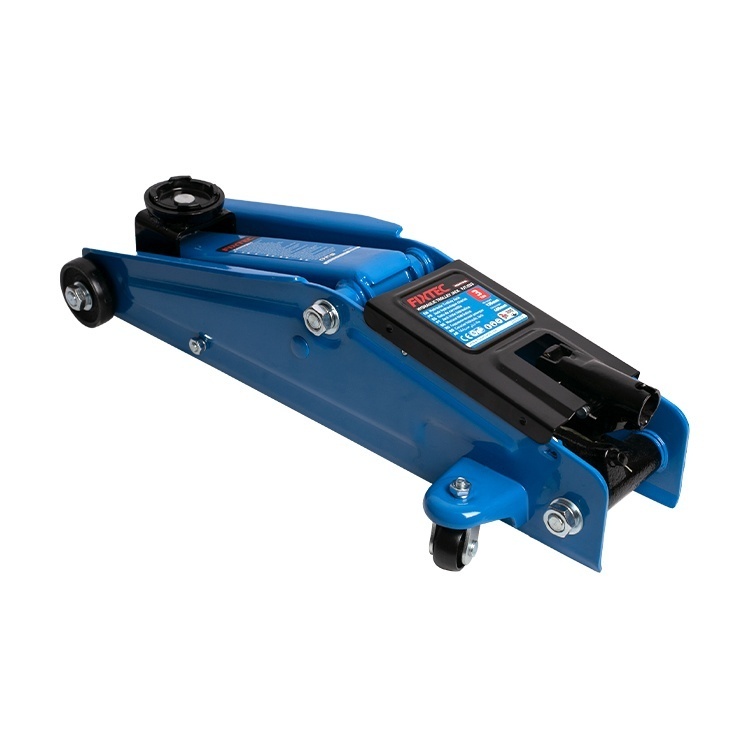 Cric hidraulic tip carucior FIXTEC 2T, cu maner pentru transport si roti pivotante - 3 | YEO