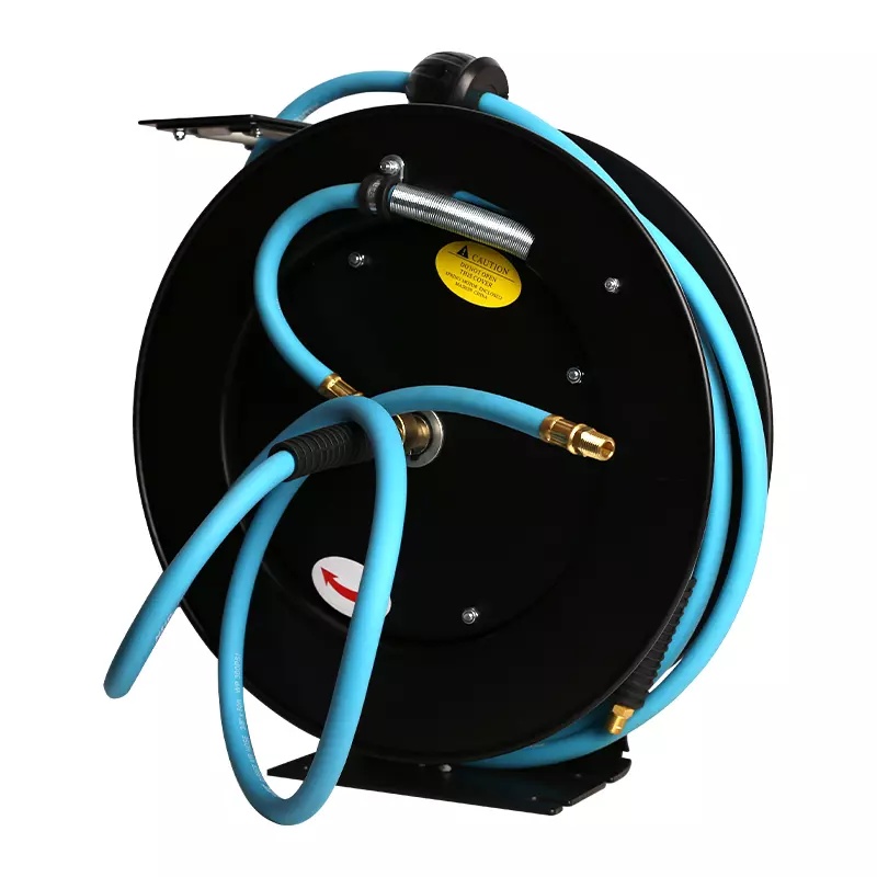 Furtun aer comprimat retractabil FIXTEC – 15m, 3/8