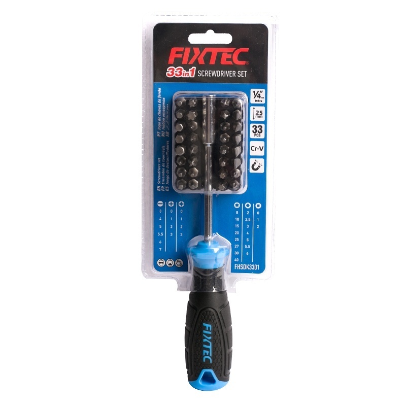 Set surubelnite 11‑in‑1 FIXTEC cu design ergonomic