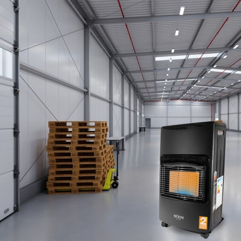 Soba pliabila pe gaz GPL Bohm BF-003B, 4.20 kW, 3 nivele de putere, pentru 20-80 mp + Regulator + Furtun gaz 1.5 m - 3 | YEO