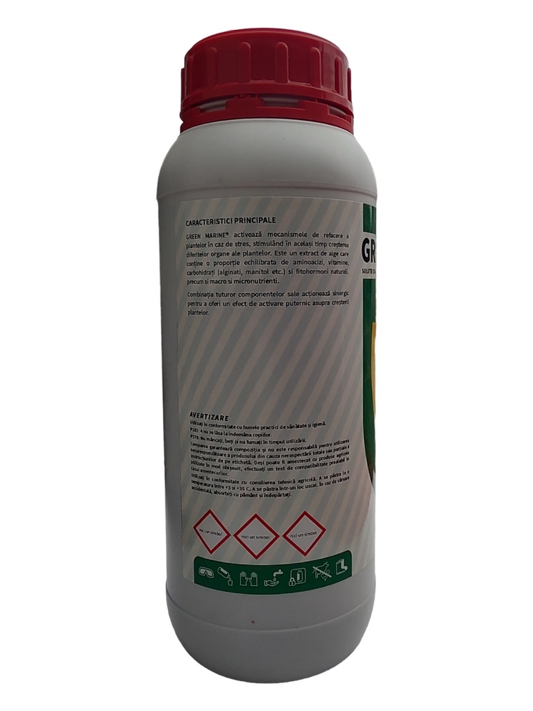 Alge Marine Lichid - Creștere Producție - GREEN MARINE 1L - 2 | YEO