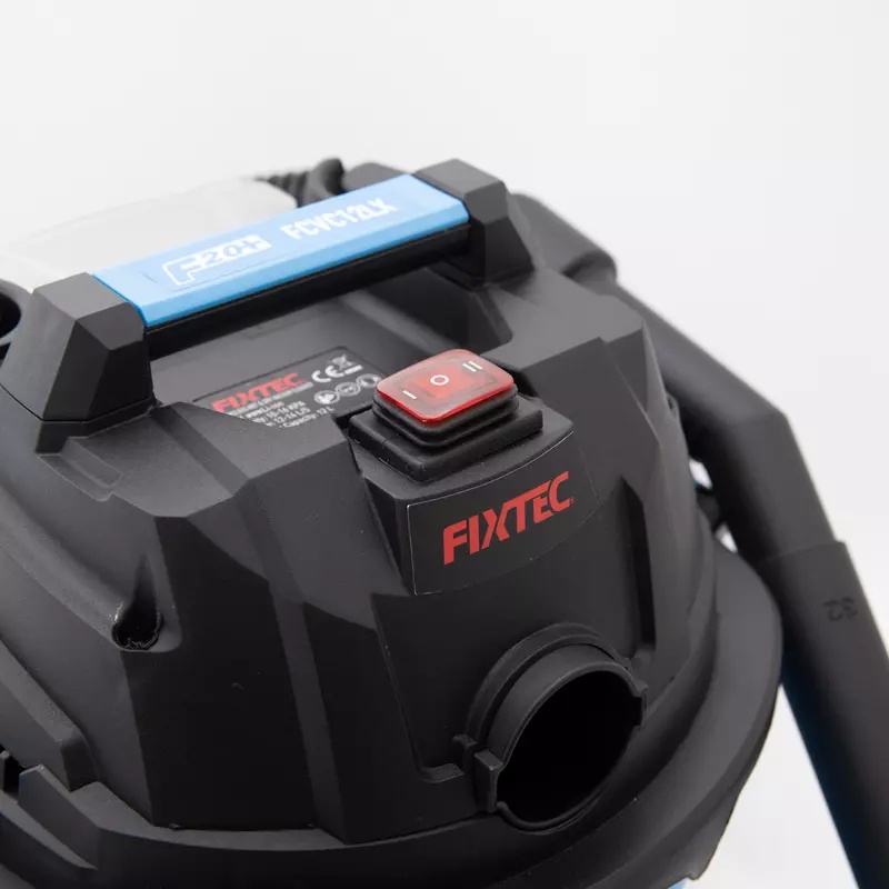 Aspirator umed/uscat pe acumulator FIXTEC 20V – 12L, motor fara perii, cu filtru HEPA - 1 | YEO