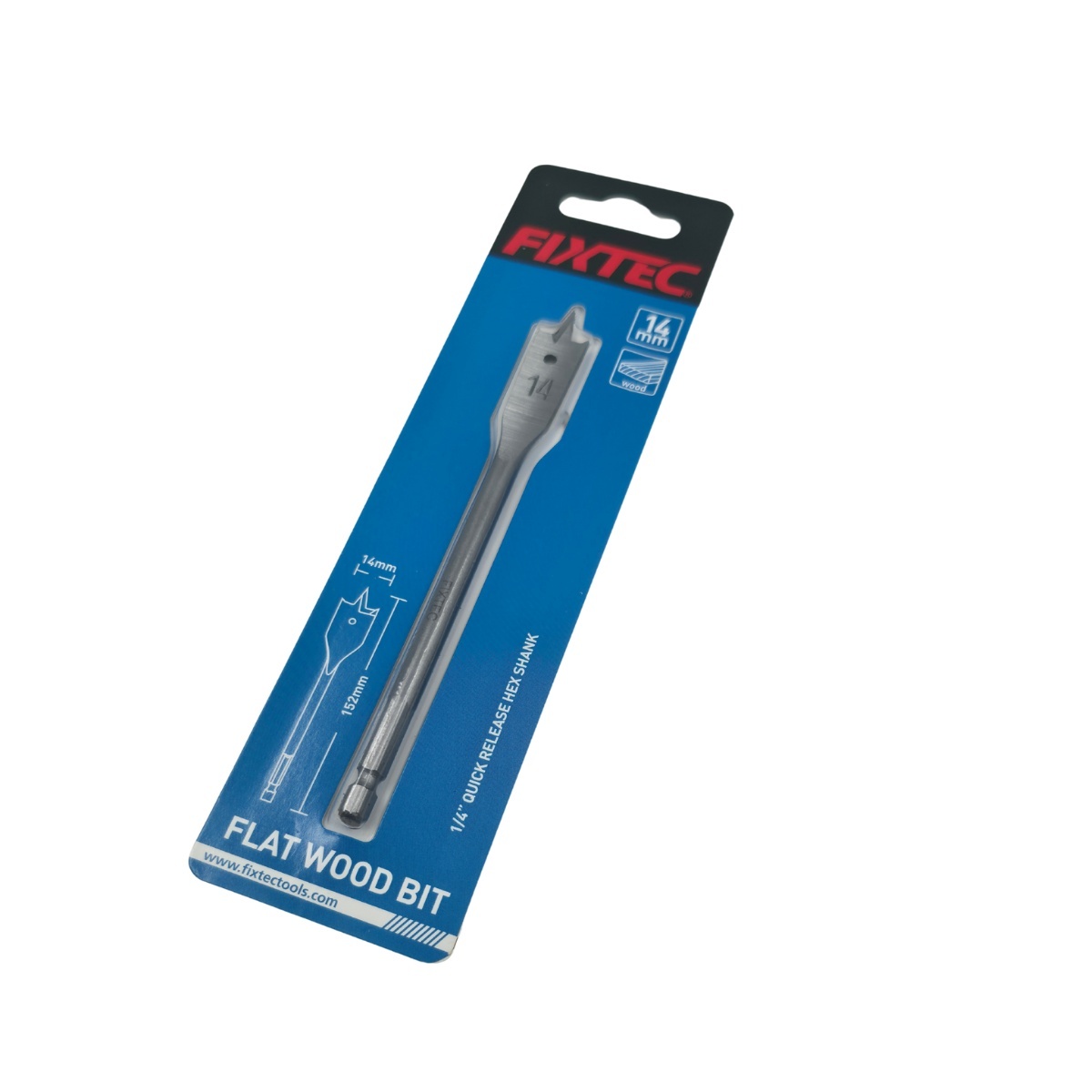 Burghiu paleta pentru lemn FIXTEC 14 mm x 152 mm - 1 | YEO