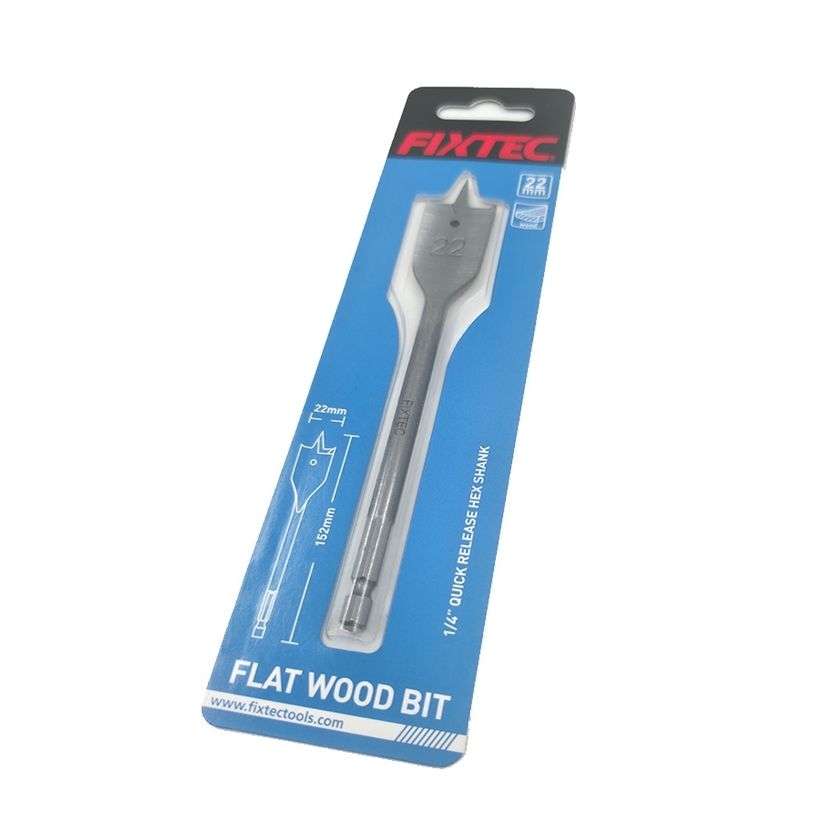 Burghiu paleta pentru lemn FIXTEC 22 mm x 152 mm - 1 | YEO
