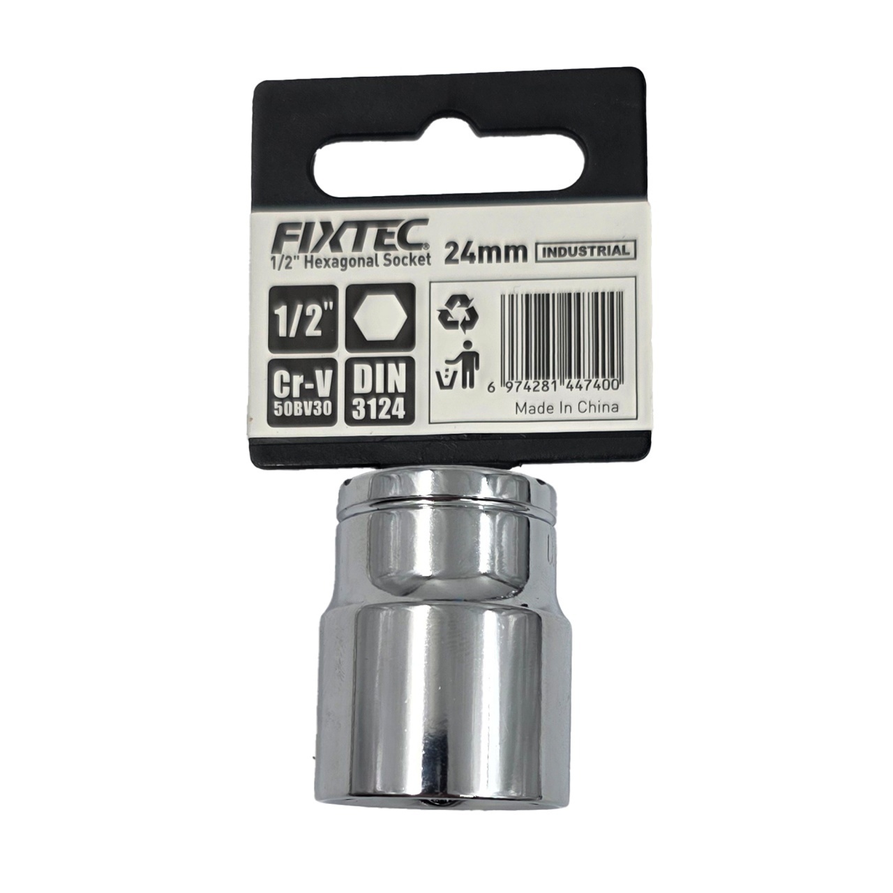 Cap tubular impact 24 mm FIXTEC, prindere 1/2 - 2 | YEO