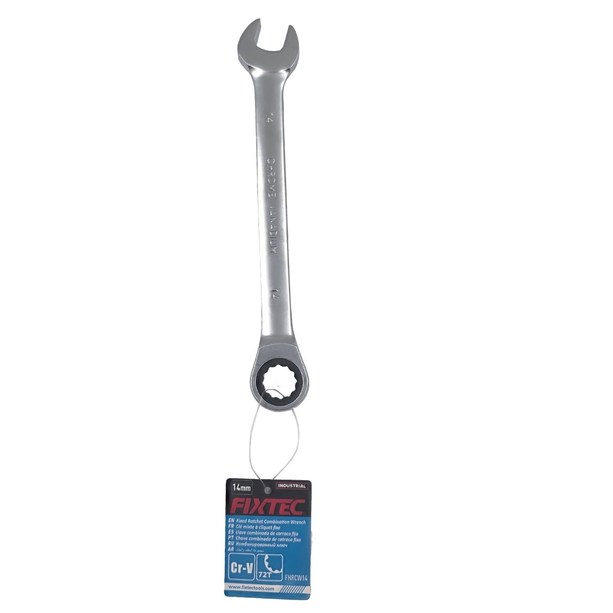 Cheie fixa cu mecanism clichet FIXTEC 14 mm, 72 dinti