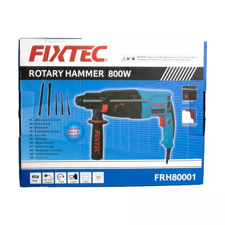 Ciocan rotopercutor FIXTEC 800W, diametru 26mm - 4 | YEO