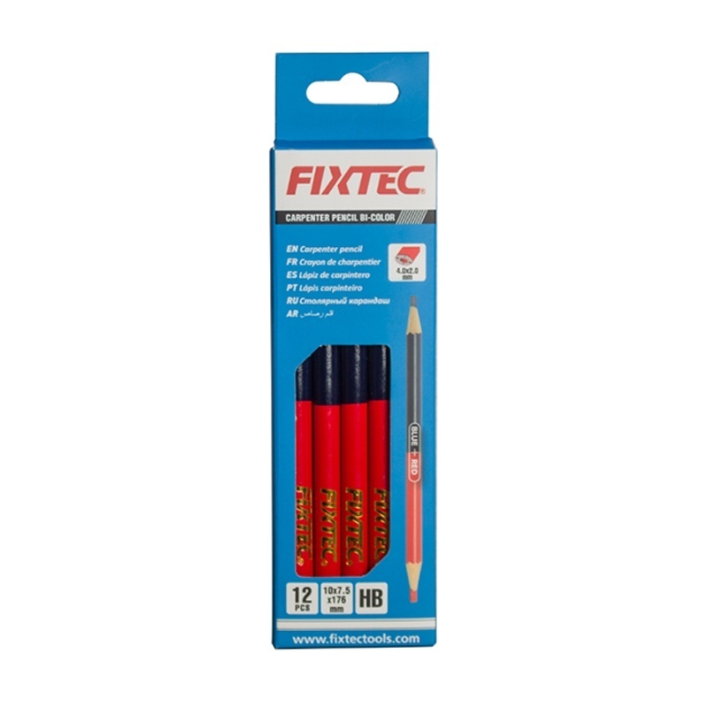 Creion Bicolor pentru Tamplarie FIXTEC 10x7,5x176 mm - 2 | YEO