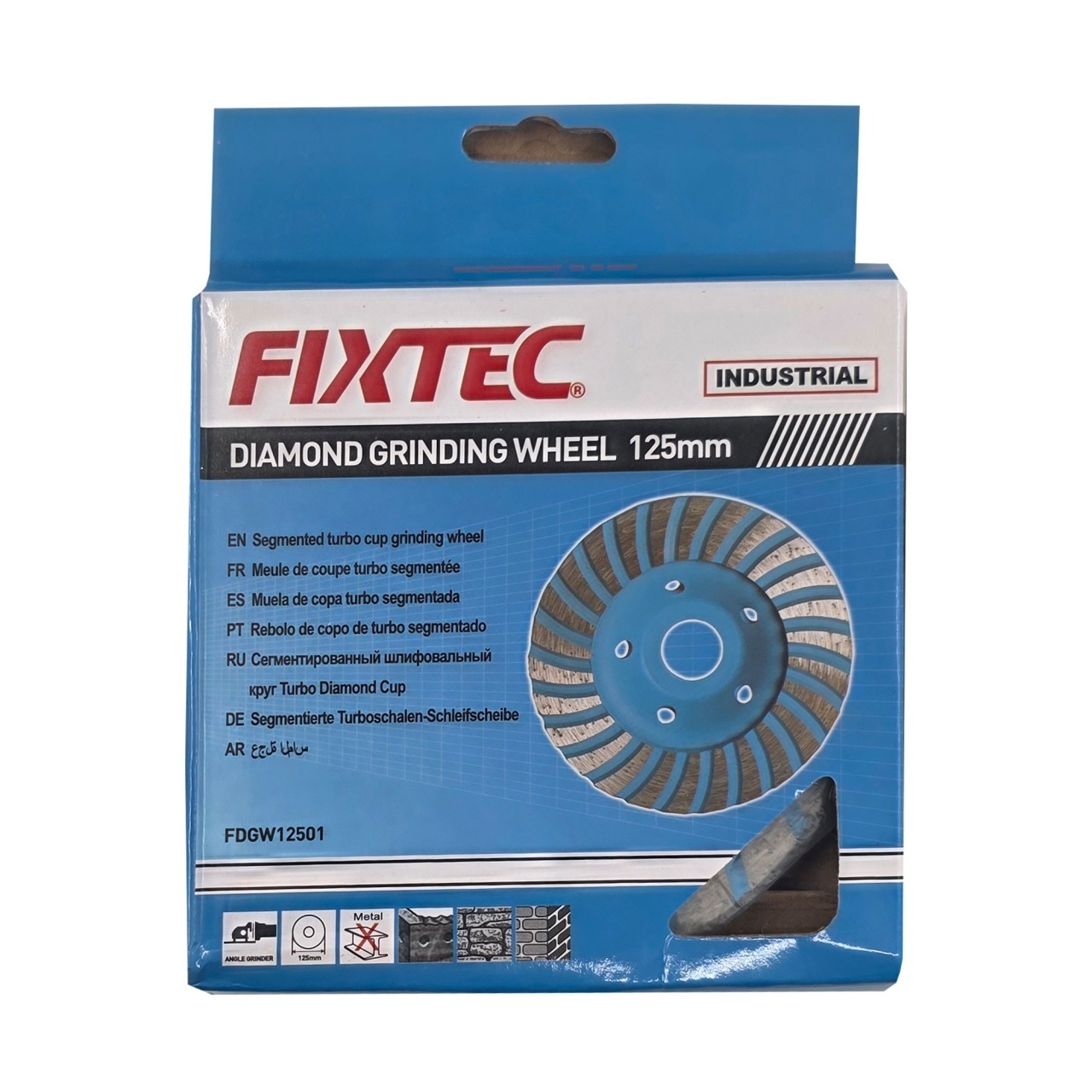 Disc diamantat pentru slefuire continua FIXTEC 125x22.23mm 5mm - 2 | YEO