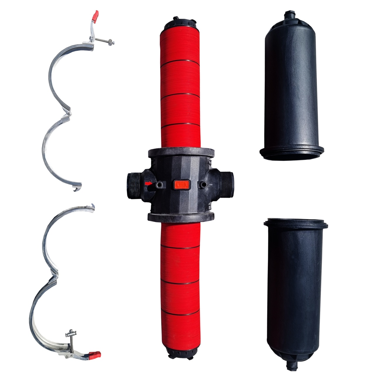 Filtru Industrial cu Disc Dublu si Clema Galvanizata - Debit 80 mc/ora - Presiune 8 Bar - 1 | YEO