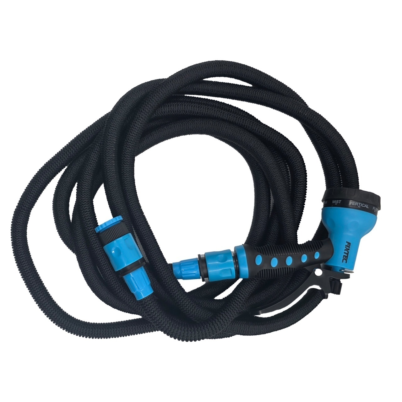 Furtun extensibil 5m FIXTEC, TPE, cu pistol cu 8 tipuri de jet - 1 | YEO