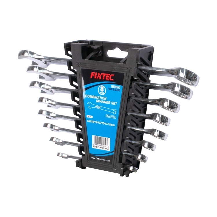 Set 8 chei combinate FIXTEC CR-V cu suport - 1 | YEO