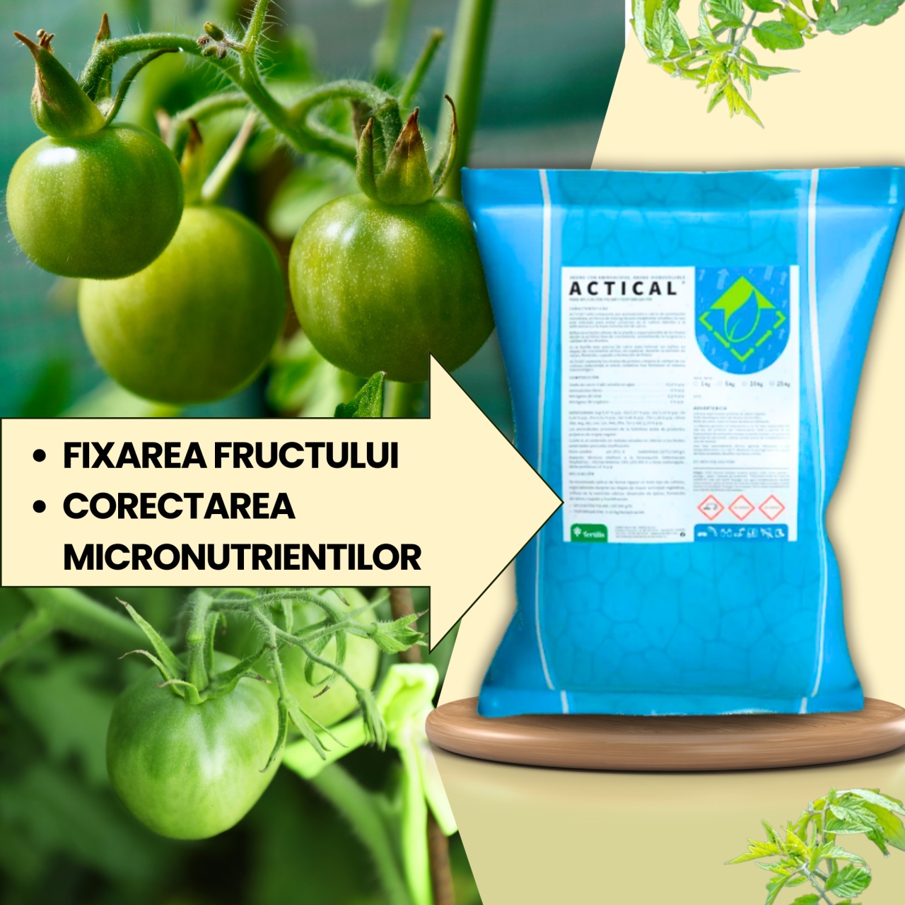 BIOPACK Stadiu 2 TOMATE - Cresterea Productivitatii - 2 | YEO
