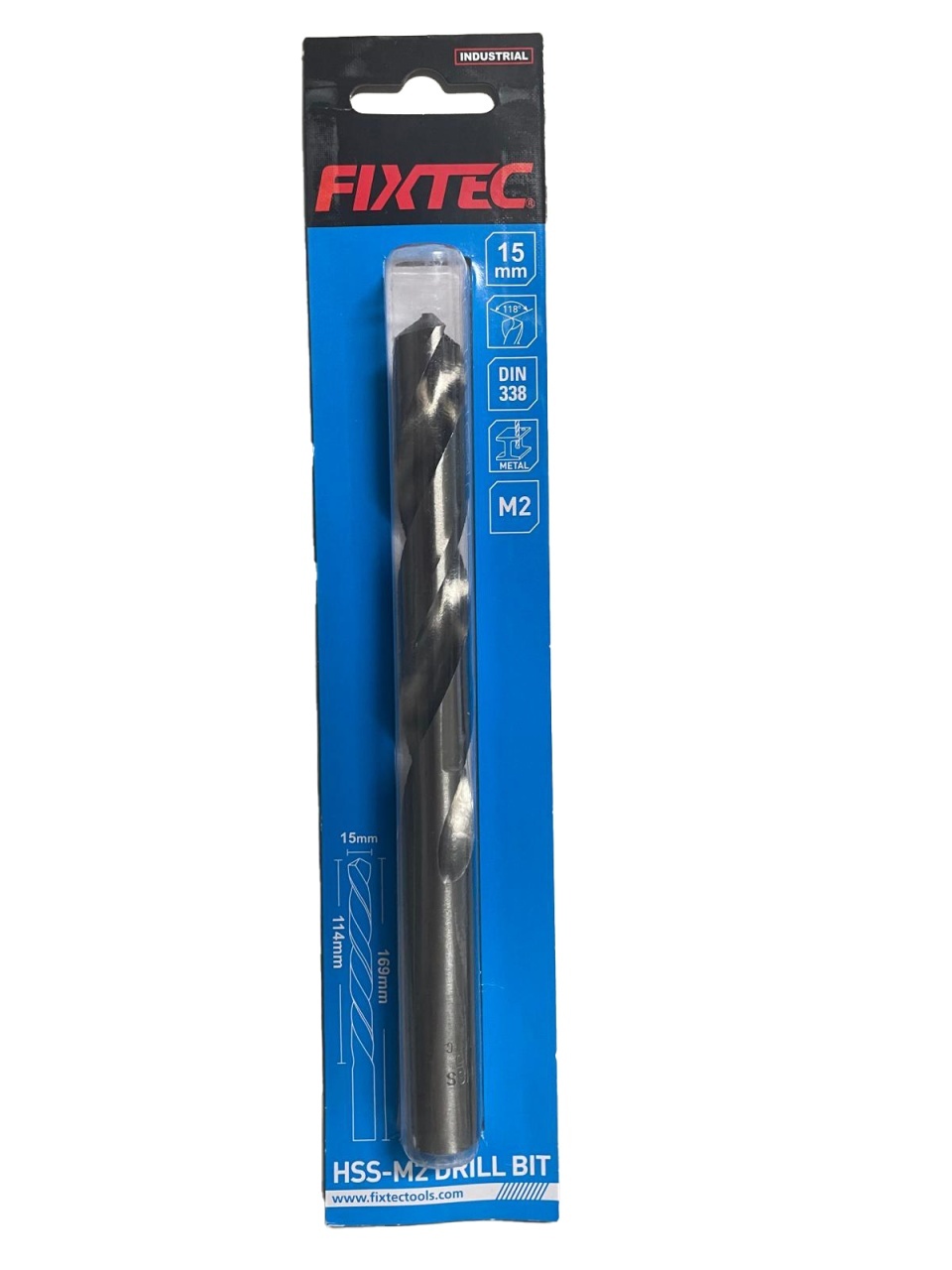 Burghiu pentru Metal HSS-M2 FIXTEC 15 mm – FDBM01150