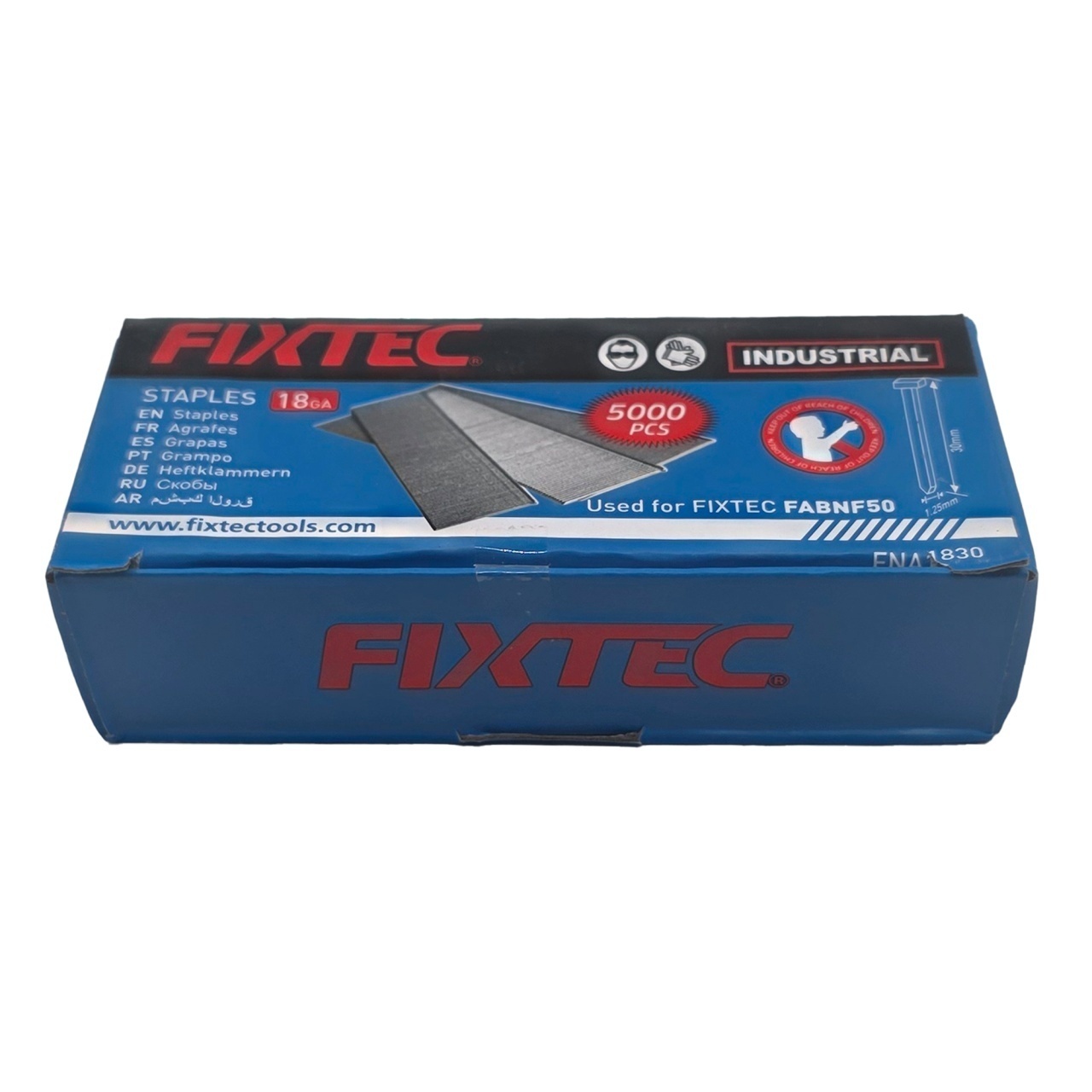 Capse pentru Pistol cu Aer Comprimat FIXTEC GA‑18 1.25×1.0×30 mm, 5000 bucati - 1 | YEO
