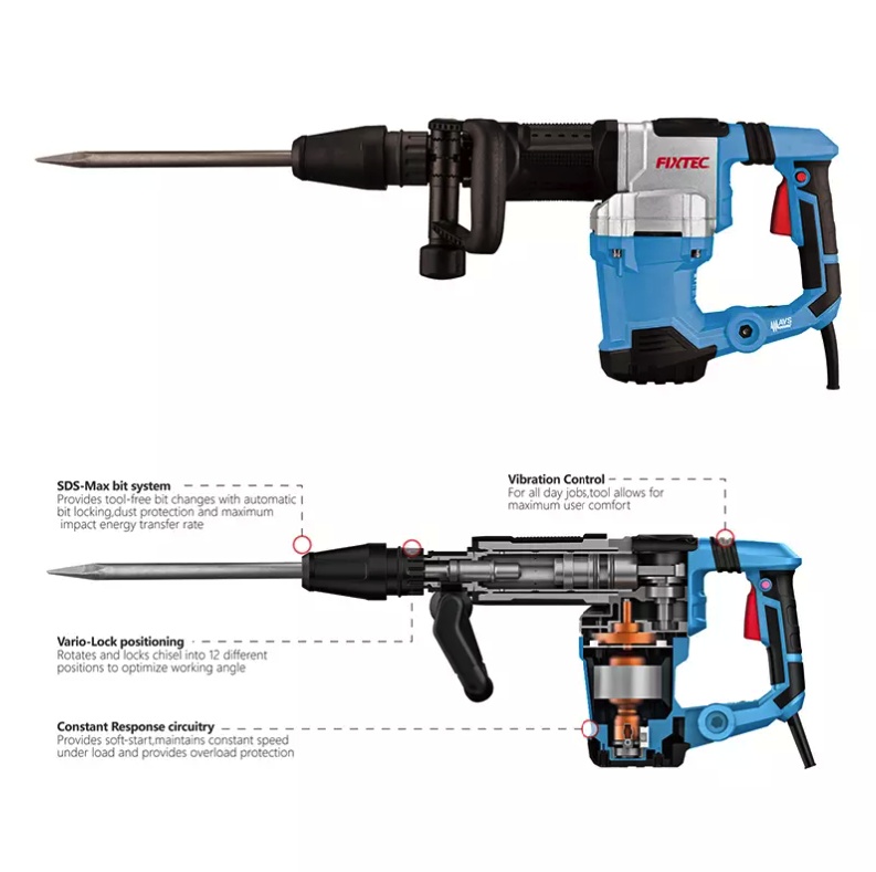 Ciocan demolator SDS MAX FIXTEC 1500W - 1 | YEO