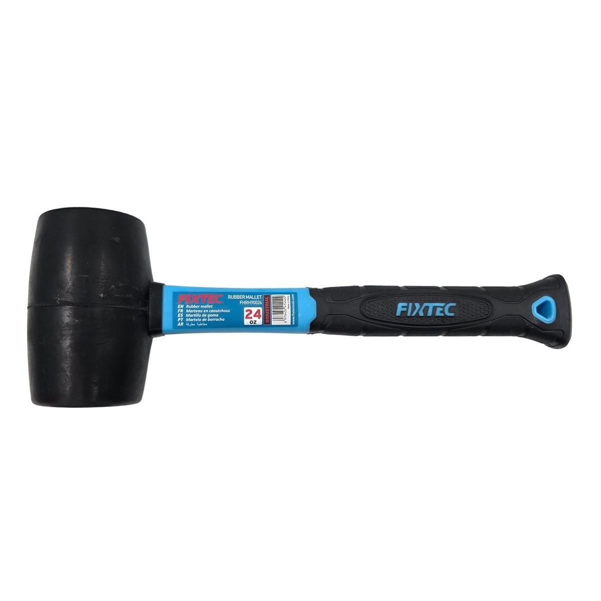 Ciocan din Cauciuc FIXTEC 700g cu Coada din Fibra de Sticla