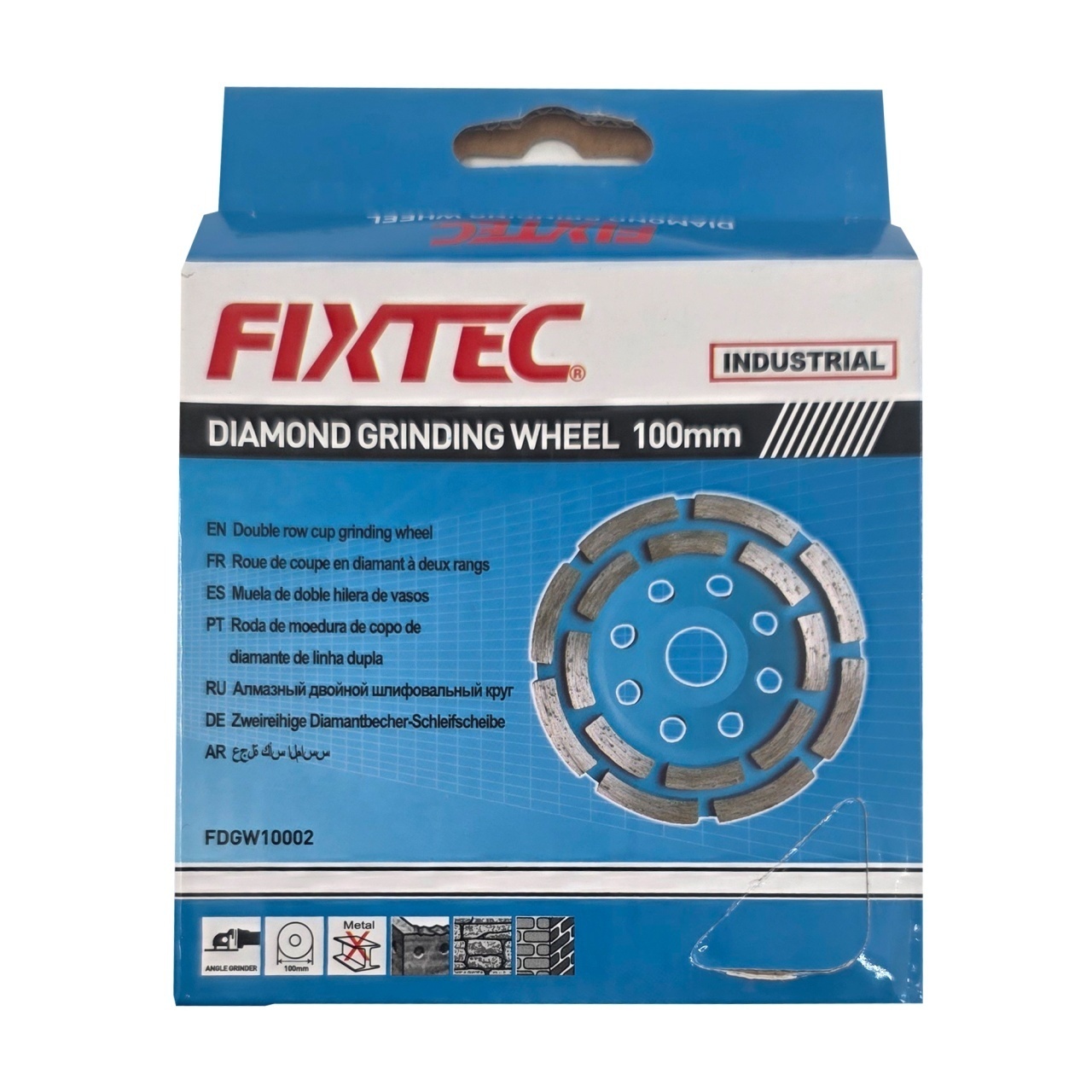 Disc diamantat segmentat FIXTEC 100 mm, grosime 5 mm - pentru beton - 2 | YEO
