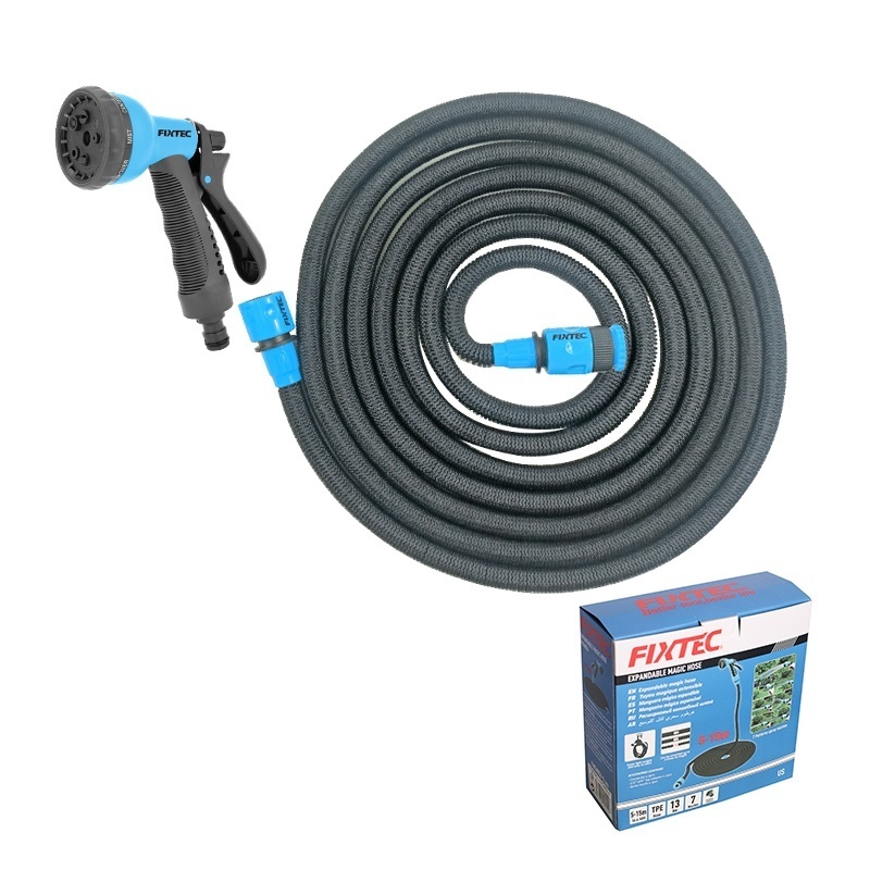 Furtun de gradina extensibil FIXTEC 5m, TPE, cu pulverizator 8 jeturi - 3 | YEO