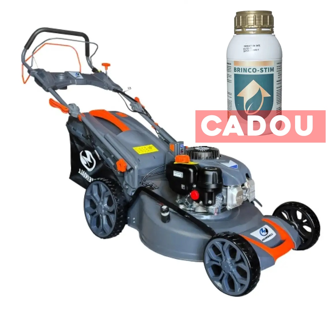 Masina de tuns gazonul pe benzina 171CC, 70L, pornire electrica, HEIMDALL