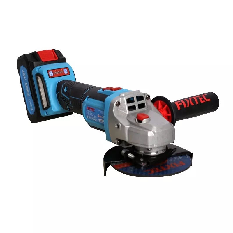 Polizor unghiular FIXTEC 20V, fara cablu, motor fara perii, 115mm (4.5 inch) - 2 | YEO