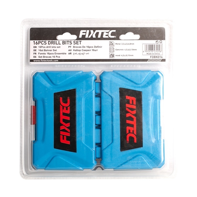 Set cu 16 burghie FIXTEC pentru metal, zidarie si lemn - 1 | YEO