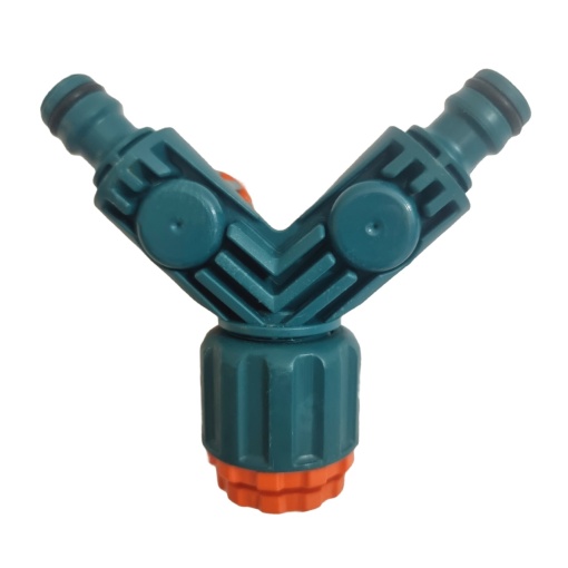 Adaptor tip Y pentru Robinet, 2 cai, PVC, 1/2", 3/4" - Img 2