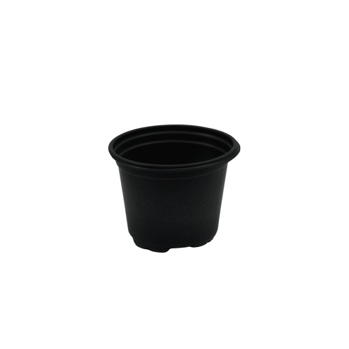 Ghiveci rotund din plastic, 10.5 cm, cu margini netede - Img 2