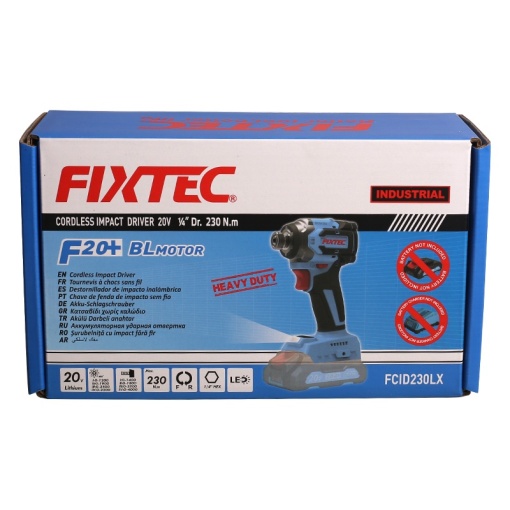 Masina de insurubat cu impact fara cablu FIXTEC 20V cu motor fara perii - Img 6