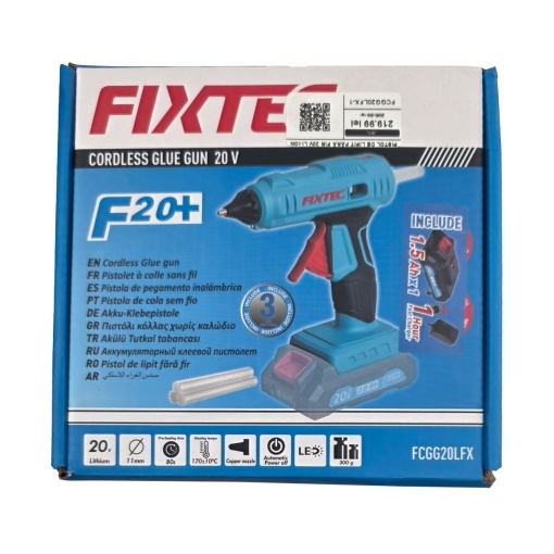 Pistol de Lipit Profesional FIXTEC 20V Li-Ion fara Cablu, Incalzire Eficienta - Img 5