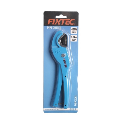 Cleste pentru debitare tevi PVC FIXTEC 3-32 mm corp aluminiu - Img 3