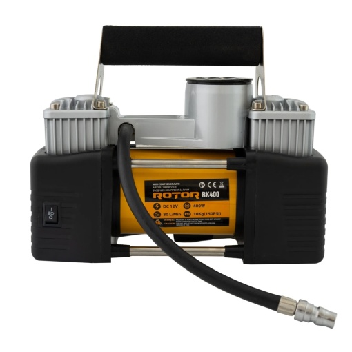 Compresor auto portabil 12 V, 80 l/min, 400 W, ROTOR RK400 - Img 2