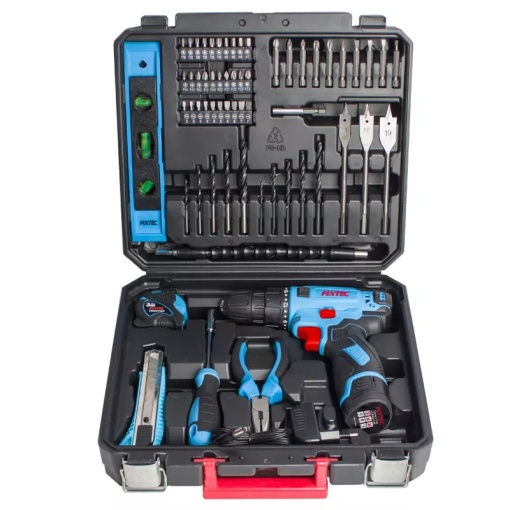 Kit masina de gaurit si insurubat FIXTEC, 60 piese, 12V cu acumulator Li-ion 1500mAh - Img 5