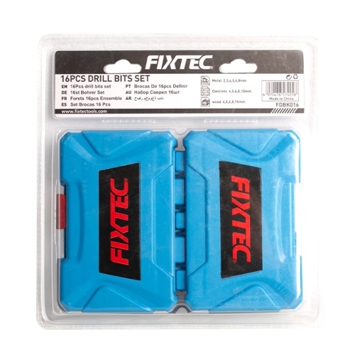 Set burghie FIXTEC 16 bucati pentru metal, zidarie si lemn - Img 2