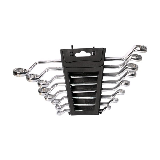 Set chei inelare curbate FIXTEC 8 bucati, otel CR-V, sistem metric - Img 4
