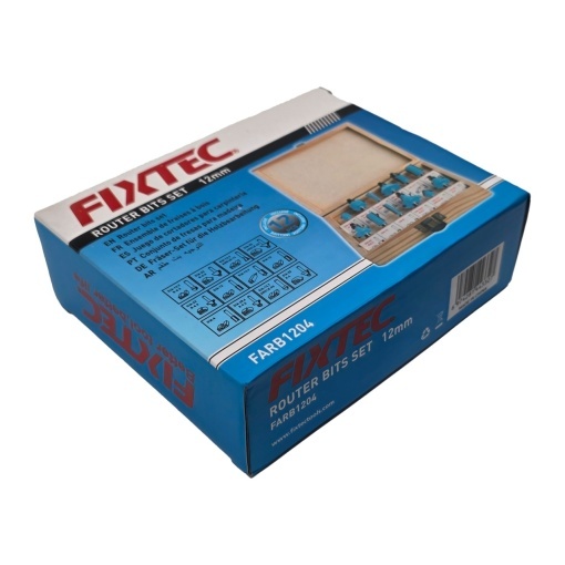 Set freze pentru lemn FIXTEC, 12 bucati, tija 12mm - Img 8