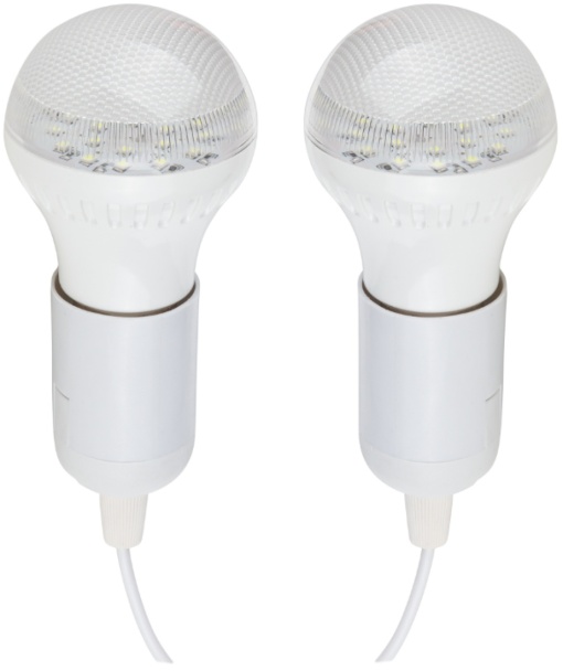 Set iluminare LED cu panou solar si 2 becuri incluse - Img 3