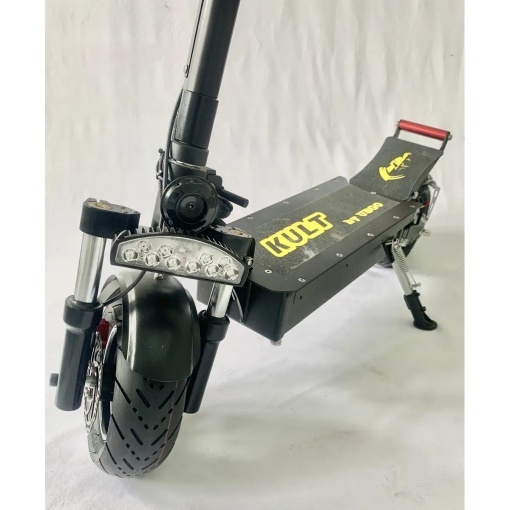 Trotineta electrica KULT by UBGO III, 1000W, baterie 48V 24Ah, autonomie pana la 100 km, viteza maxima 60 km/h, roti 10 inch, culoare negru - Img 4