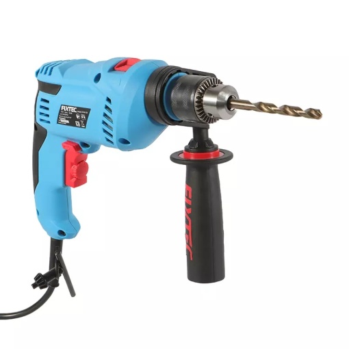 Masina de gaurit cu percutie FIXTEC 600W cu maner auxiliar - Img 2