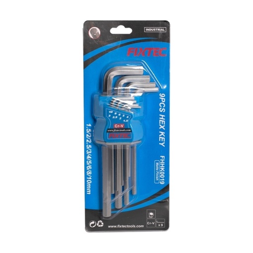 Set 9 chei imbus FIXTEC 1.5-10 mm din otel CR-V - Img 4