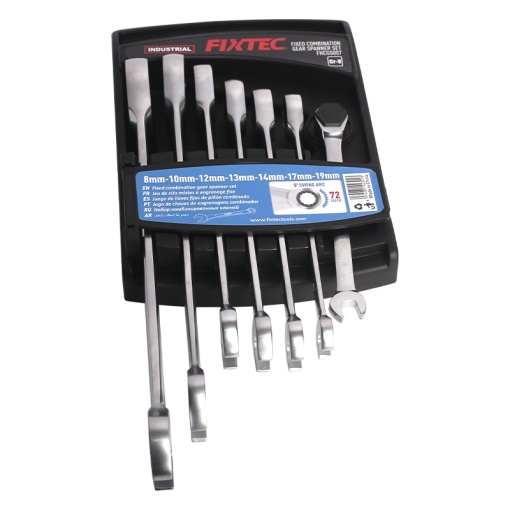 Set Chei Combinate cu Clichet FIXTEC 7 Piese - Img 2