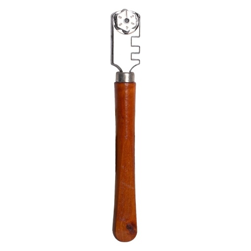 Taietor sticla FIXTEC tip creion cu 6 roti metalice si maner din lemn 130 mm - Img 5