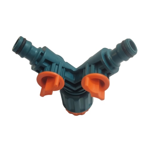 Adaptor tip Y pentru Robinet, 2 cai, PVC, 1/2", 3/4" - Img 3