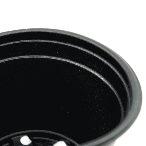 Ghiveci rotund din plastic, 10.5 cm, cu margini netede - Img 3