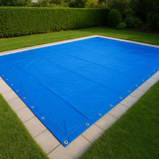 Prelata impermeabila 4x8m cu capse metalice, protectie UV, rezistenta la intemperii - Img 6