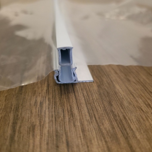 Profil Dublu din Aluminiu cu Sina si Clips pentru Prindere Folie - Img 2
