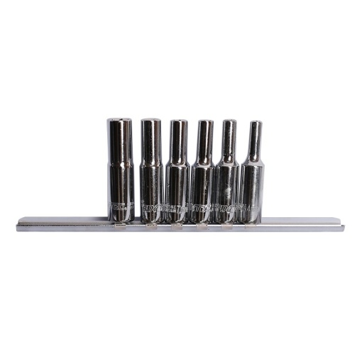 Set 6 capete tubulare Torx extern FIXTEC 1/4" E4-E10 - Img 2