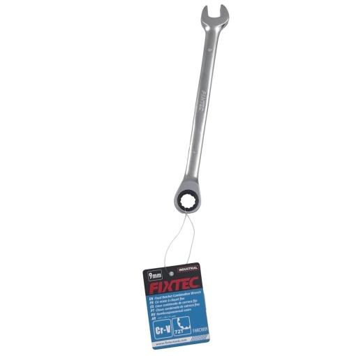 Cheie fixa cu clichet si cap flexibil FIXTEC 9 mm 72 dinti - Img 2