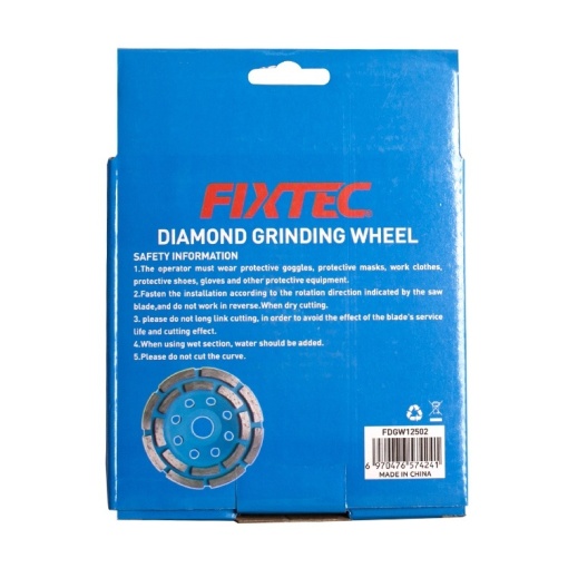 Disc diamantat FIXTEC 125 mm cu segmente 5 mm pentru finisare - Img 5