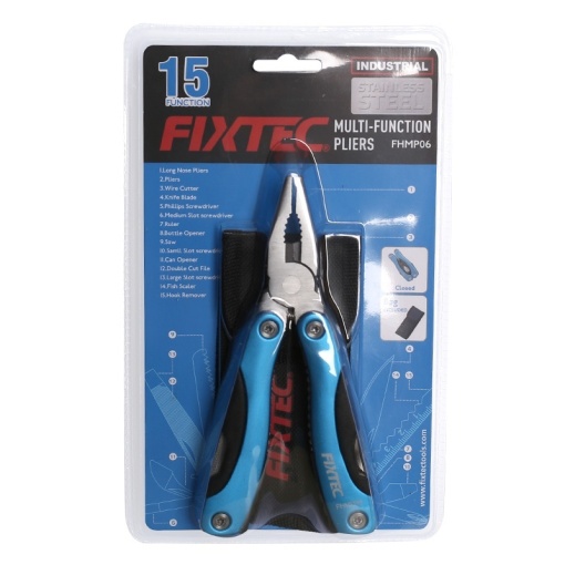 Cleste multifunctional FIXTEC 15 in 1 din inox - Img 5